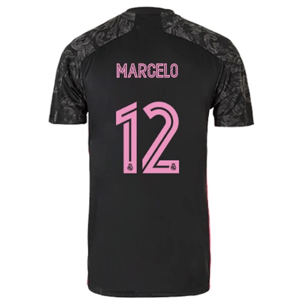 Camiseta Real Madrid Tercera equipo NO.12 Marcelo 2020-2021 Negro